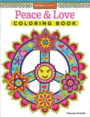 Peace & Love Coloring Book Paperback Design Originals
