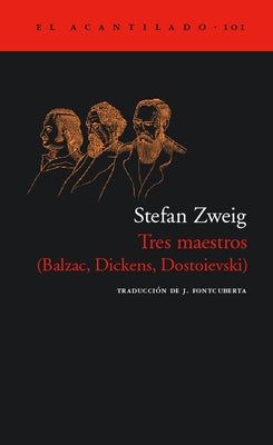 Tres Maestros by Zweig, Stephan