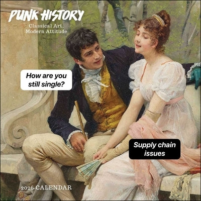 Punk History 2026 Wall Calendar: Classical Art, Modern Attitude Wall Andrews McMeel Publishing