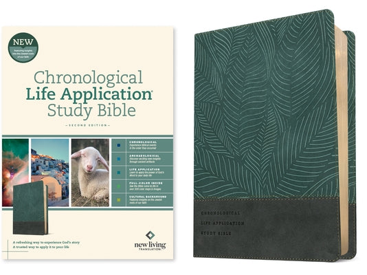 NLT Chronological Life Application Study Bible, Second Edition (Leatherlike, Palm Forest Teal) Bible Tyndale House Publishers