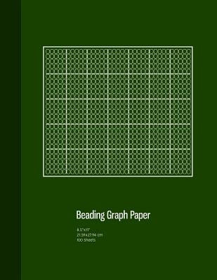 Beading Graph Paper: Peyote Stitch Graph Paper, Seed Beading Grid Paper, Beading on a Loom, 100 Sheets, Green Cover (8.5"x11") Paperback Independently Published