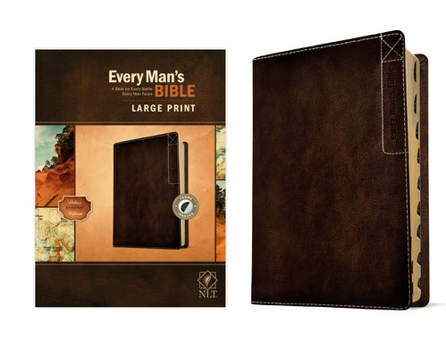 Every Man's Bible Nlt, Large Print, Deluxe Explorer Edition (Leatherlike, Rustic Brown, Indexed) by Tyndale