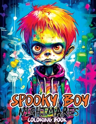 Nightmares Spooky Boys: A Coloring Book with Adventure Through Enigmatic Cities, Full of Darkness and Intrigue Paperback Tone Temptress