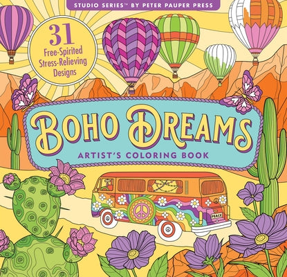 Boho Dreams Adult Coloring Book Paperback Peter Pauper Press