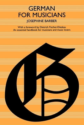 German for Musicians Paperback Indiana University Press
