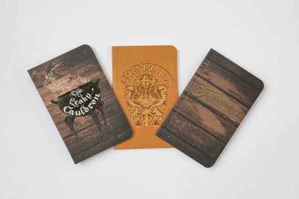 Harry Potter: Diagon Alley Pocket Notebook Collection (Set of 3) Paperback Insights