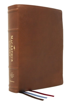 Nasb, MacArthur Study Bible, 2nd Edition, Premium Goatskin Leather, Brown, Premier Collection, Comfort Print: Unleashing God's Truth One Verse at a Ti Bible Thomas Nelson