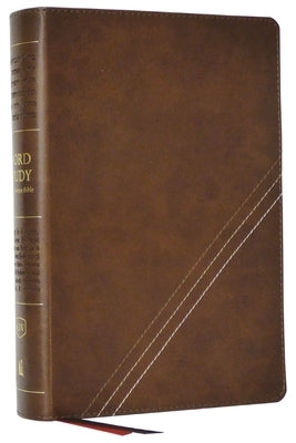 Kjv, Word Study Reference Bible, Leathersoft, Brown, Red Letter, Comfort Print: 2,000 Keywords That Unlock the Meaning of the Bible Bible Thomas Nelson