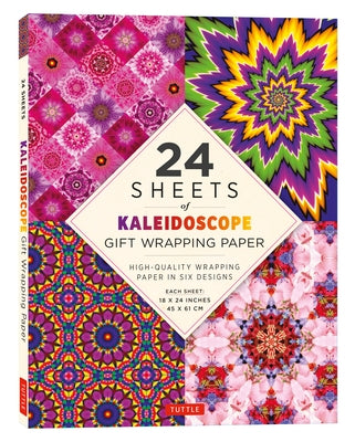 Kaleidoscope Gift Wrapping Paper - 24 Sheets: 18 X 24 (45 X 61 CM) Wrapping Paper Paperback Tuttle Publishing