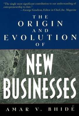 The Origin and Evolution of New Businesses Paperback Oxford University Press, USA