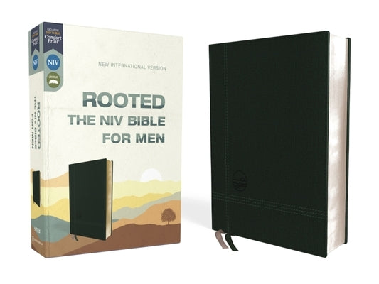 Rooted: The NIV Bible for Men, Leathersoft, Green, Comfort Print Bible Zondervan