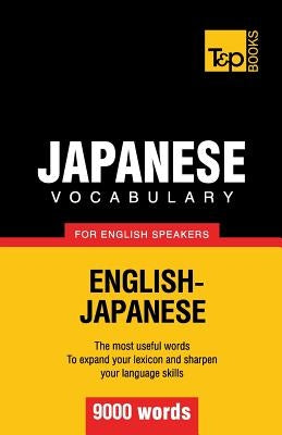 Japanese vocabulary for English speakers - 9000 words Paperback T&p Books