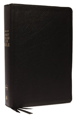 NKJV, Spirit-Filled Life Bible, Third Edition, Genuine Leather, Black, Red Letter Edition, Comfort Print, Comfort Print: Kingdom Equipping Through the Bible Thomas Nelson