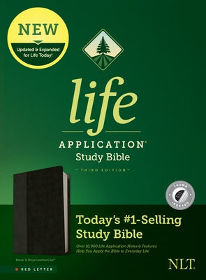 NLT Life Application Study Bible, Third Edition (Red Letter, Leatherlike, Black/Onyx, Indexed) Bible Tyndale House Publishers