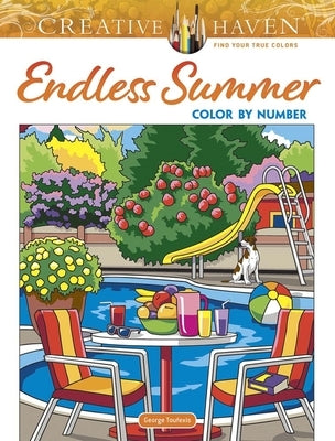 Creative Haven Endless Summer Color by Number Paperback Dover Publications