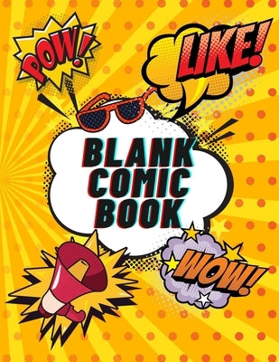 Blank Comic Book: Create Your Own Comics For KIDS and ADULTS 120 pages, Large Big 8.5 x 11 Paperback Gande Kids Publishing