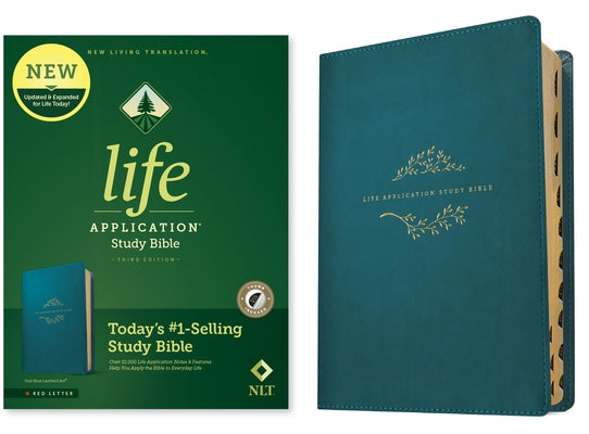NLT Life Application Study Bible, Third Edition (Red Letter, Leatherlike, Teal Blue, Indexed) Bible Tyndale House Publishers