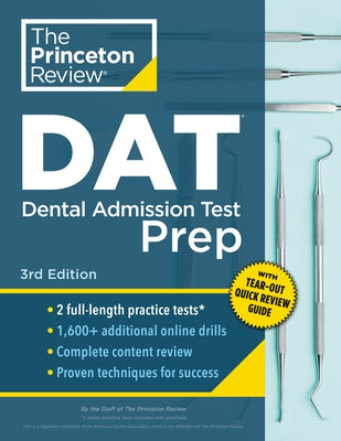 Princeton Review DAT Prep, 3rd Edition Paperback Princeton Review