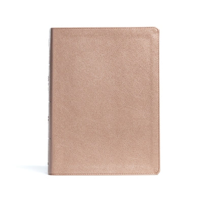 CSB Study Bible, Rose Gold Leathertouch, Indexed Bible Holman Bibles