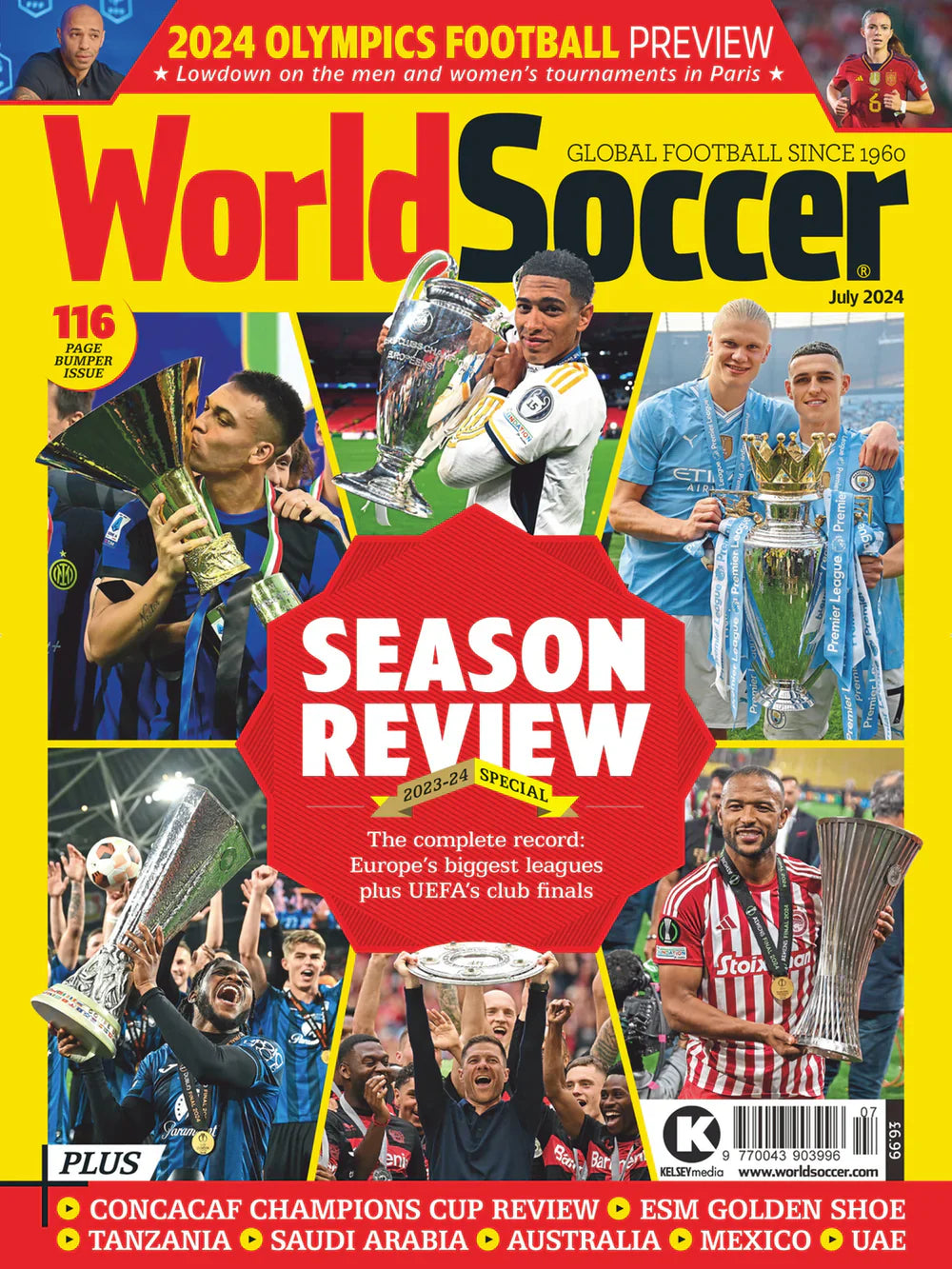 World Soccer Magazine Single Issue Magazines World Soccer Magazine Season Review 2023-24
